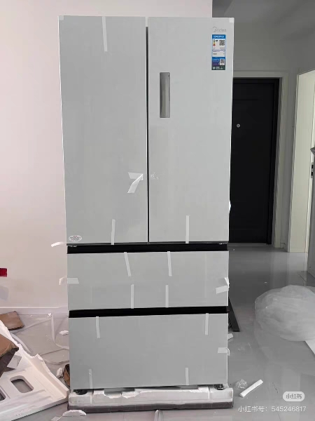 美的(Midea)M60系列523升法式多门60cm超薄变频双系统自动制冰冰箱MR-550WUFIPZE曦云白国补晒单图