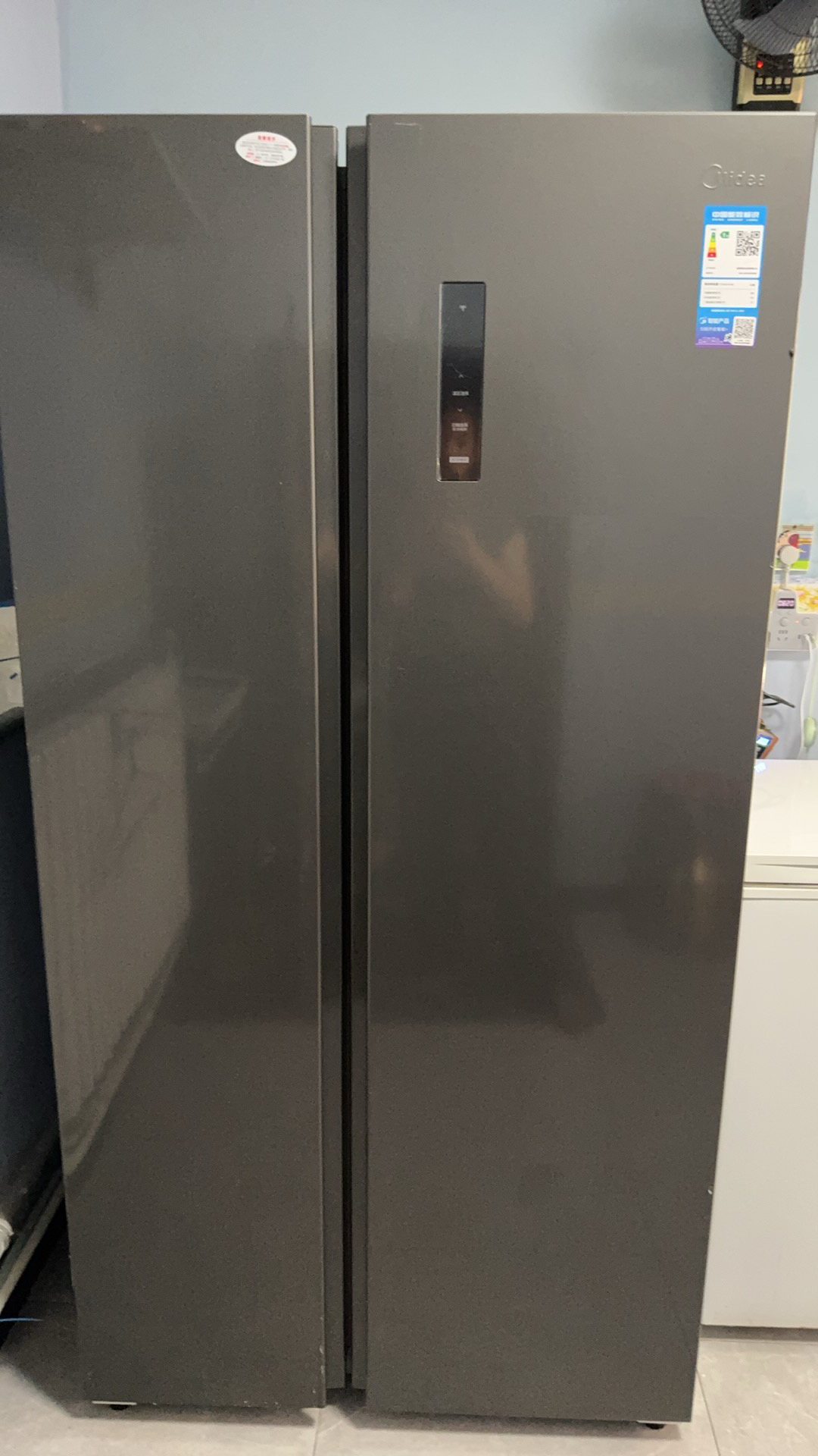 美的(Midea)电冰箱对开门607升变频一级能效双开门家用智能节能无霜净味超薄可嵌入BCD-607WKPZM(E)晒单图