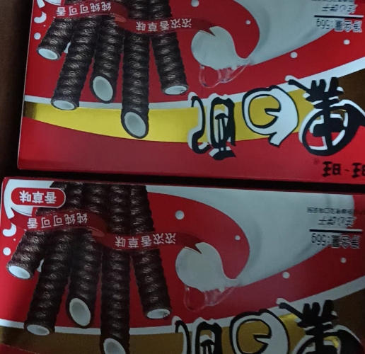 旺旺黑白配香草味56g*2夹心卷蛋卷休闲膨化好吃的饼干零食小吃晒单图