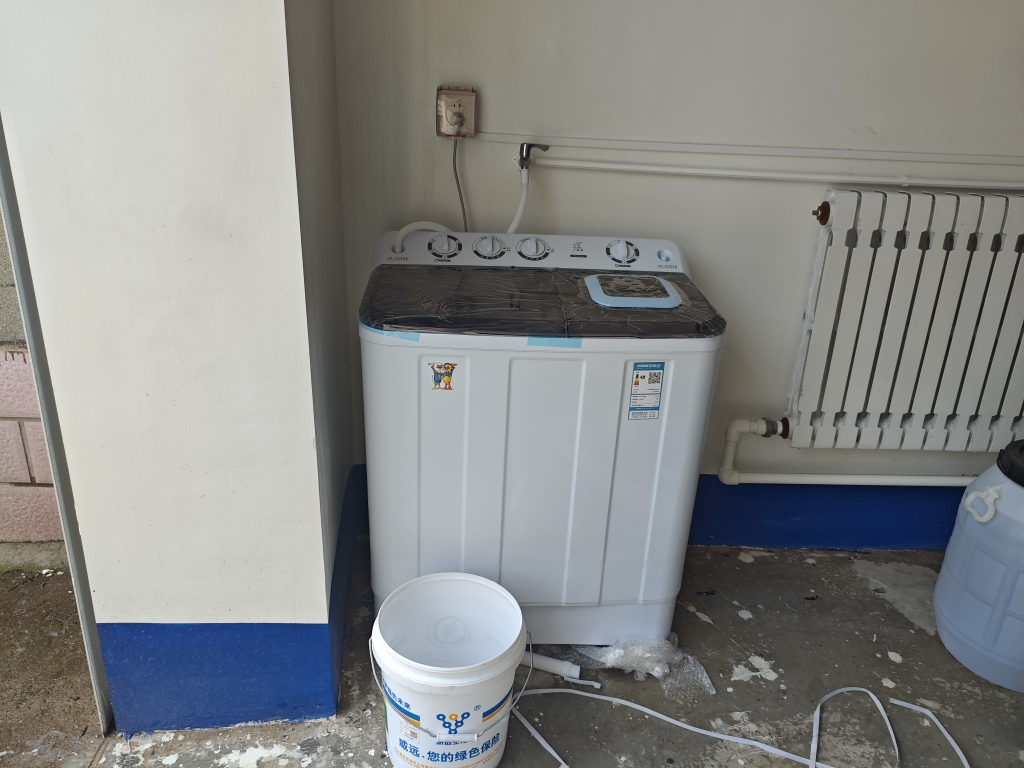 小鸭12公斤双缸洗衣机半自动双缸双筒家用大容量波轮洗脱两用 可单洗单脱水晒单图