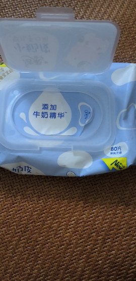 洁柔小奶皮婴儿手口可用湿巾80片1包宝宝湿纸巾清洁家用实惠装晒单图