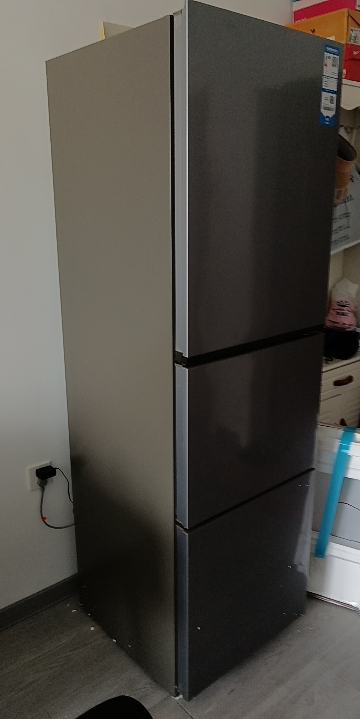 海尔(Haier)冰箱283升风冷无霜一级变频节能 三门三温区BCD-283WLHC357XM晒单图