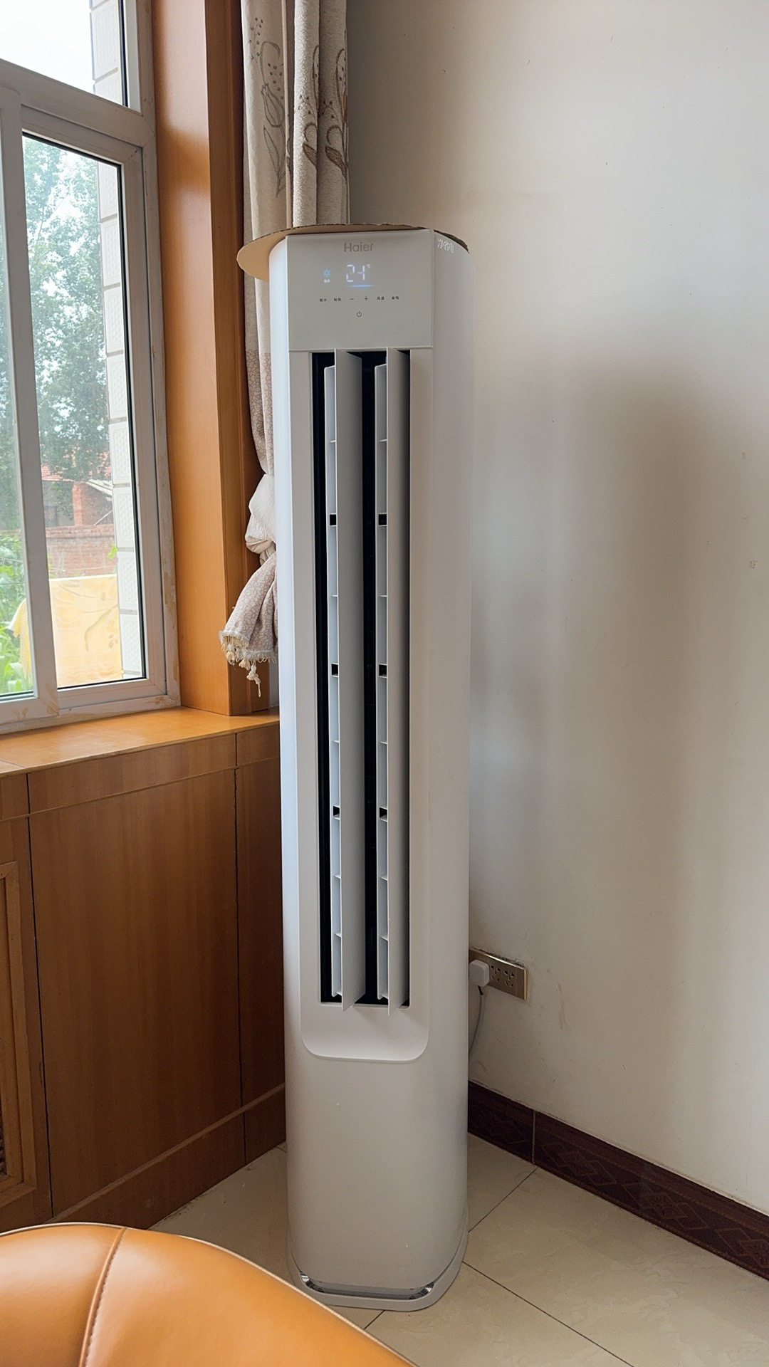 海尔空调(Haier)2匹 变频新1级能效 强冷强热 家用空调柜机KFR-50LW/E1-1套机晒单图