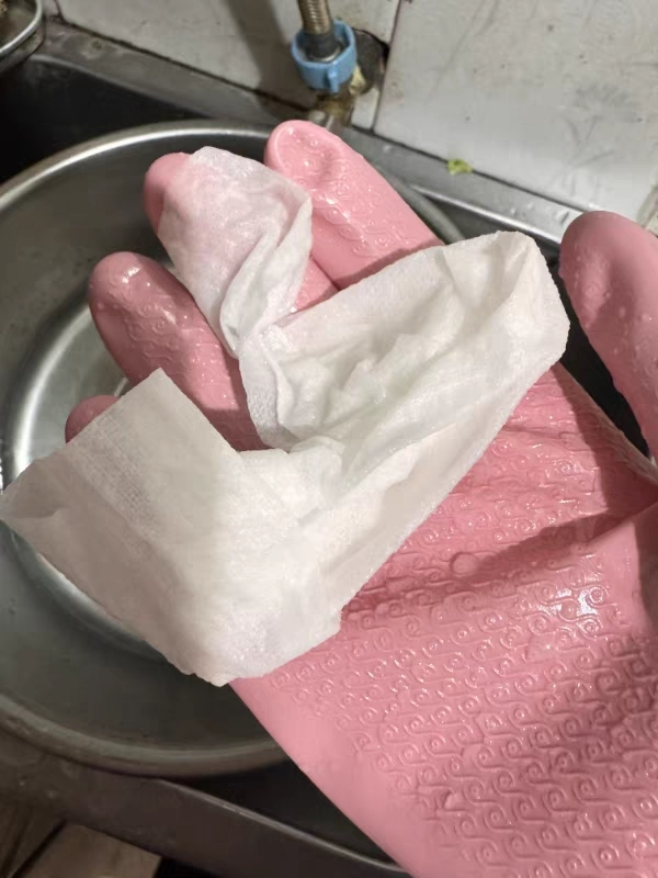 [苏宁宜品]懒人抹布50片*3卷干湿厨房纸可水洗无纺布加厚一次性洗碗布晒单图