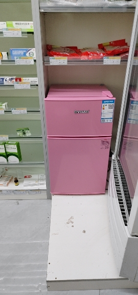 香雪海 小冰箱 家用小型双门冰箱 一级能效电冰箱 迷你小型节能冷藏冷冻 租房 宿舍冰箱 42S118E 粉色晒单图