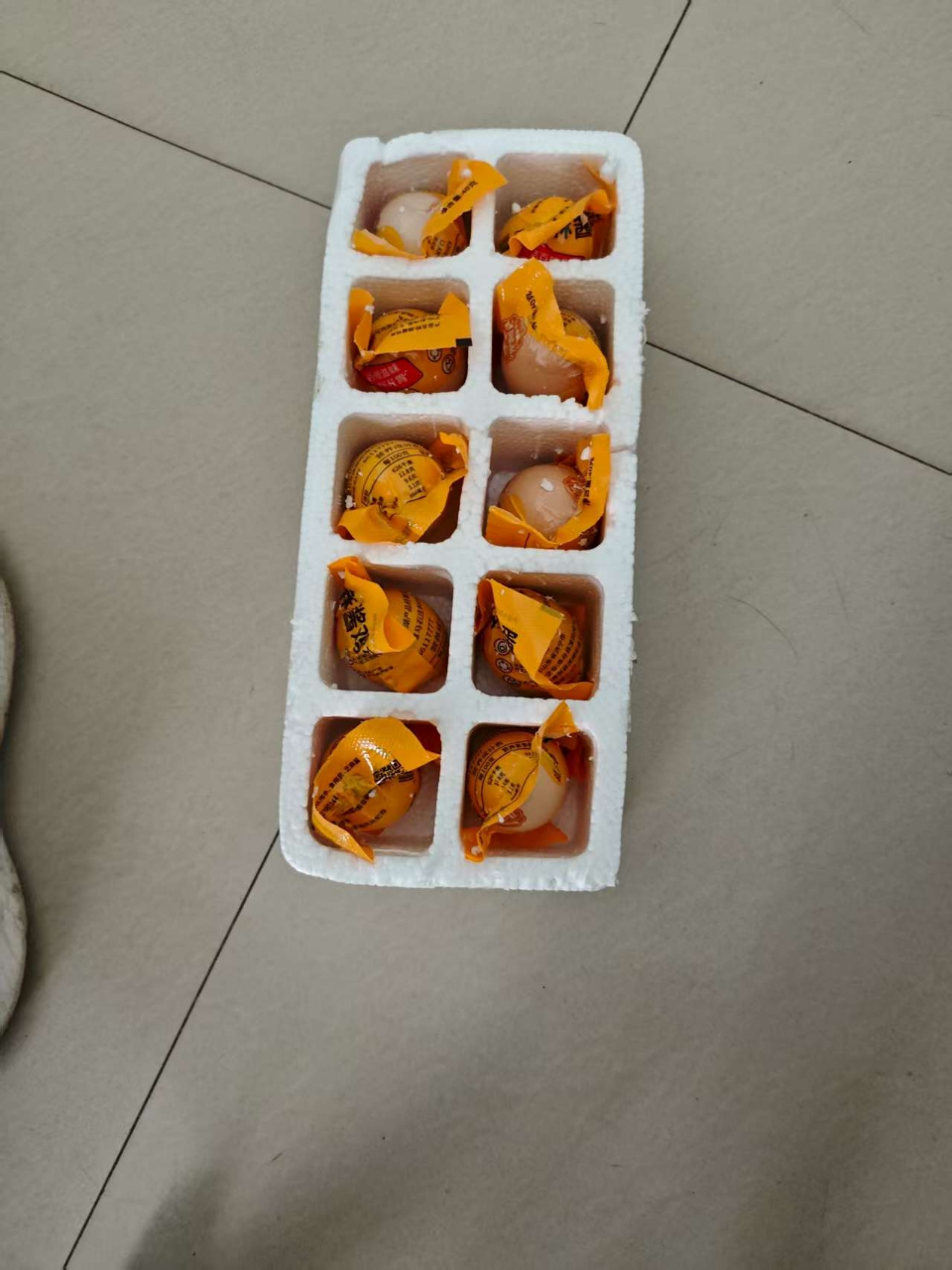 [西沛生鲜]正宗麻酱鸡蛋 10枚 麻酱咸鸡蛋麻将鸡蛋起砂流油红泥晒单图