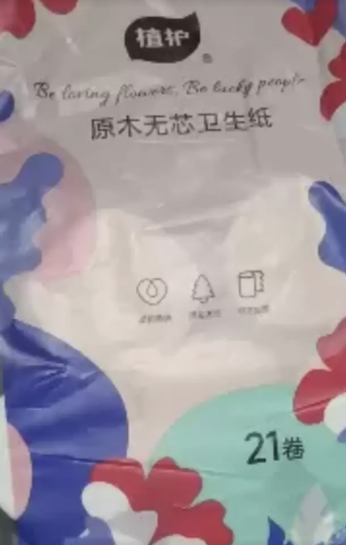 植护纯色记忆原生木浆无芯卷纸卫生纸4层厚*14卷整提装晒单图