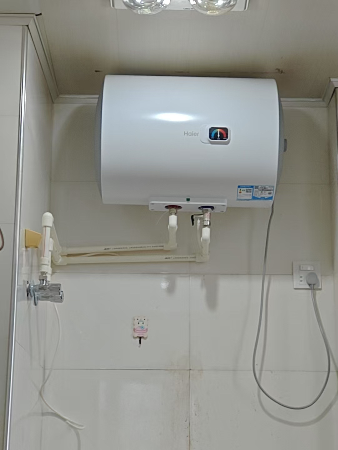 海尔(Haier)[HC3新]40升电热水器 金刚搪瓷胆 国家补贴15% 租房优选大水量 2200W速热家用储水式晒单图