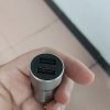纽曼车载充电器SL25灰色 小巧手机12W快充头点烟器转换插头一拖二车充汽车兼容苹果安卓平板电脑金属材质晒单图