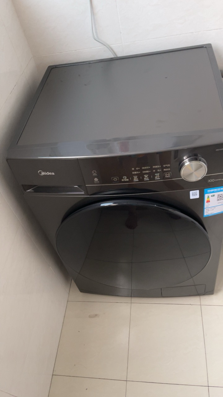 美的(Midea)滚筒洗衣机全自动家用 MD100V36T 10公斤洗烘一体 除菌净螨 节能净速 以旧换新晒单图