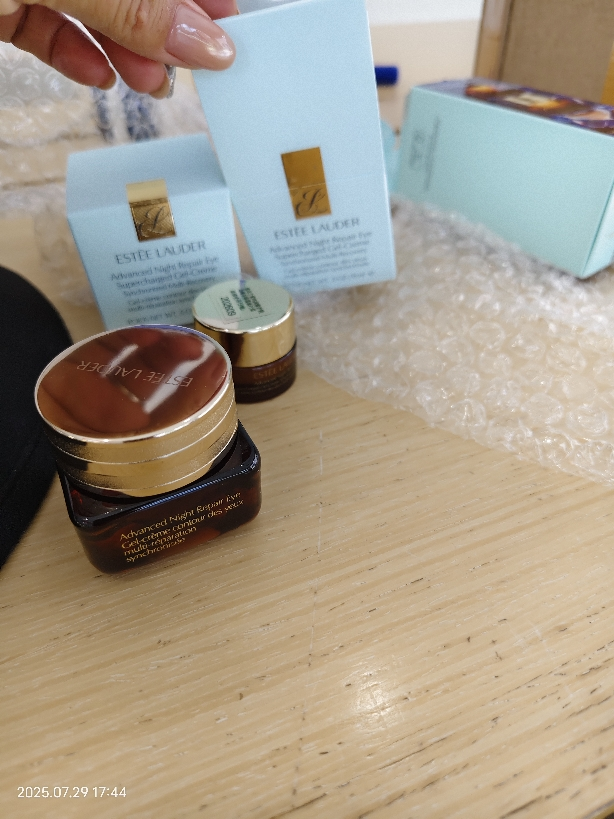 (Estee Lauder)雅诗兰黛小棕瓶眼霜改善眼袋改善黑眼圈紧肤淡皱小棕瓶抗蓝光眼霜15ml 两瓶装+小/样5ml晒单图