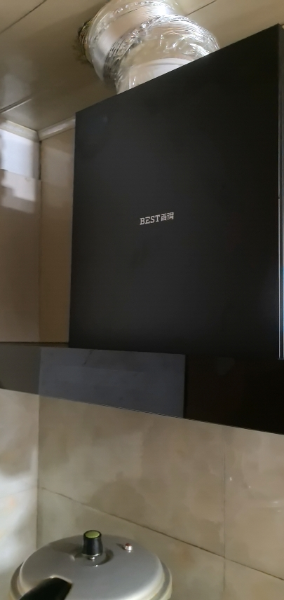 百得(BEST)华帝出品欧式家用抽油烟机E120 22立方吸力 T型顶吸式 一级能效 自动清洗 家用脱排热炫洗单烟机晒单图