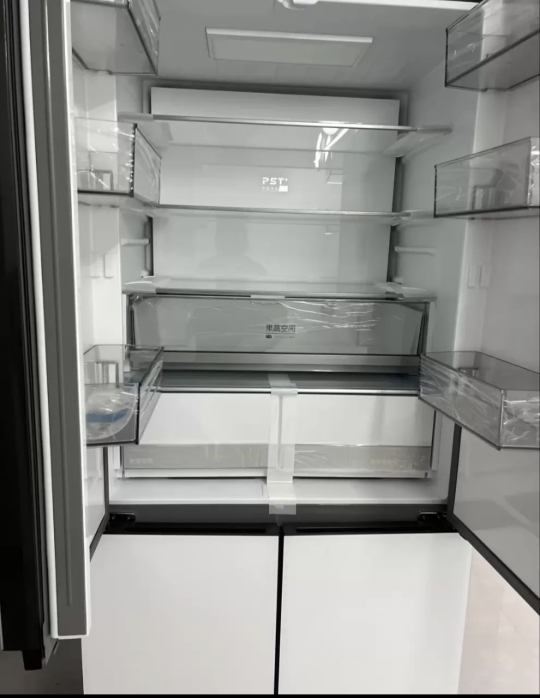 美的冰箱BCD-521WUSGPZM凝光白晒单图