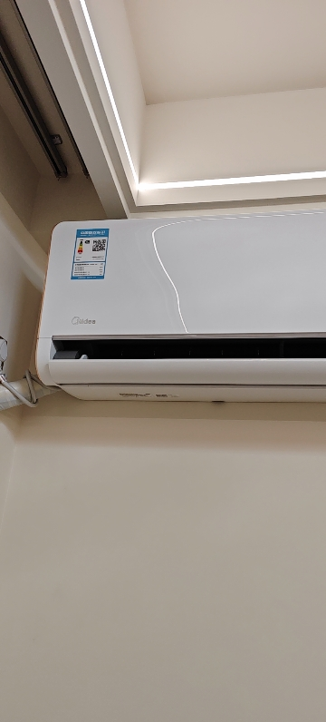 美的空调KFR-35GW/G3-A1N7 变频分体挂壁式空调器 极地白 美的 定制wifi晒单图