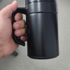 心梦同行304不锈钢保温杯商务杯子带手柄热水杯400ml茶水杯 可印制LOGO 0905/个晒单图