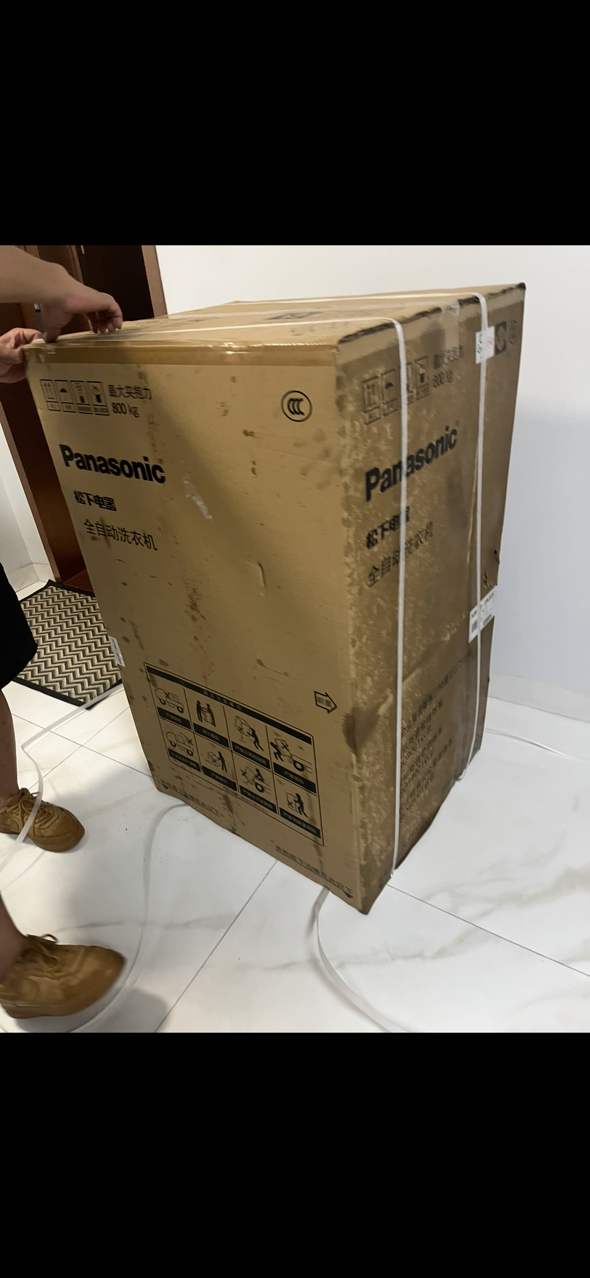 松下(Panasonic)10公斤洗衣机全自动家用变频洗脱一体波轮洗衣机变频直驱离心洗 XQB100-UAJUD晒单图