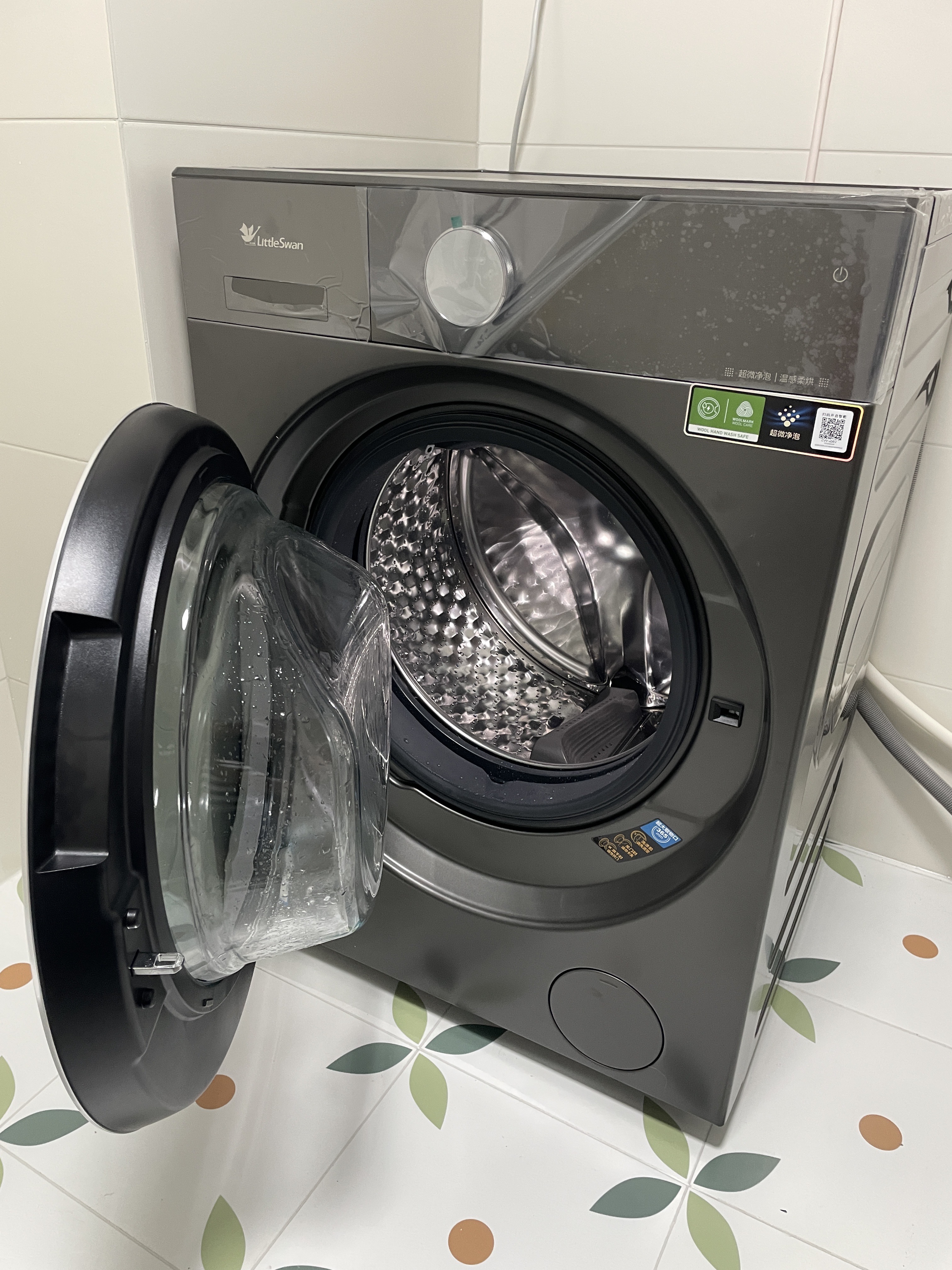 小天鹅(LittleSwan)滚筒洗衣机全自动家用带烘干洗烘一体[全能机皇小乌梅3.0]纯平全嵌以旧换新TD10DE40晒单图