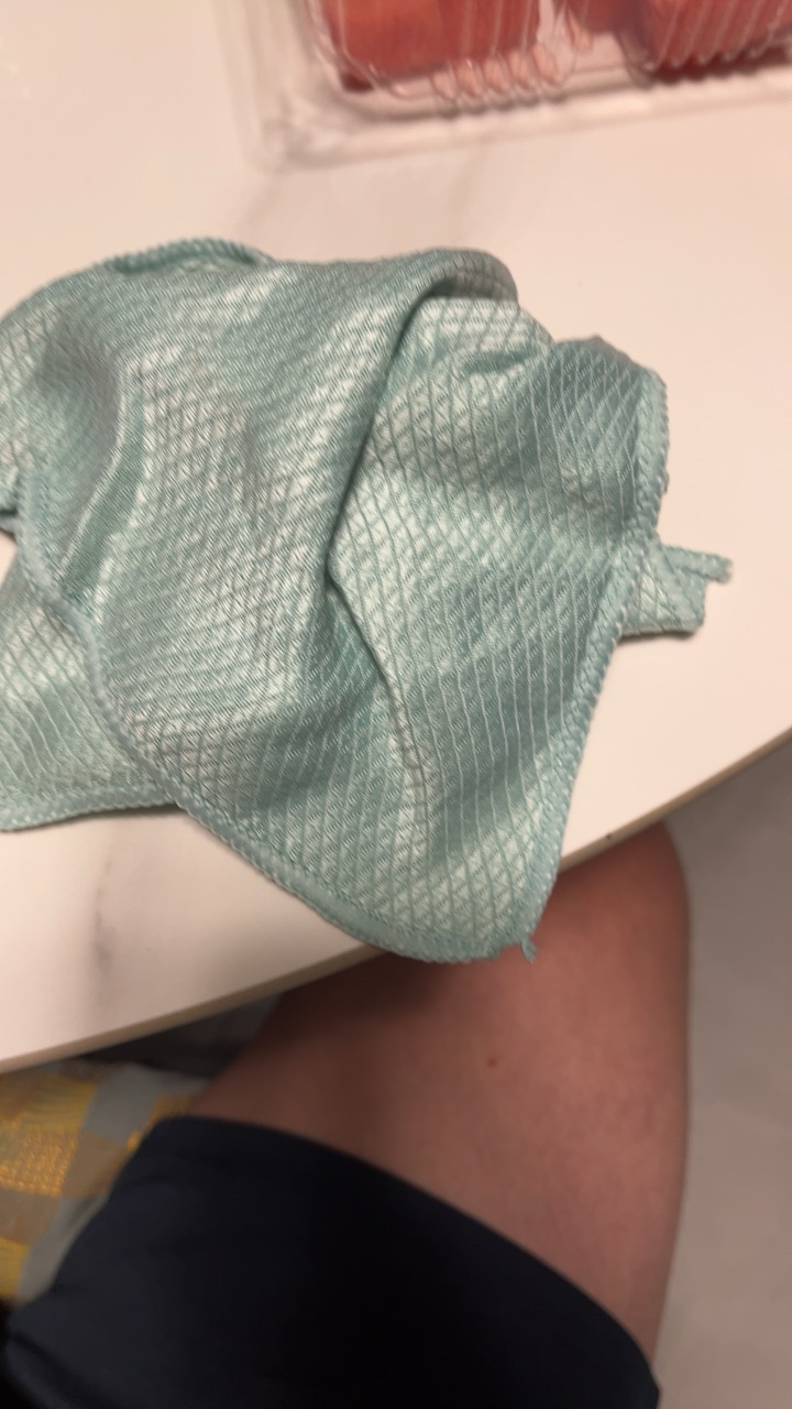 爱格(aige)家用大号鱼鳞抹布厨房洗碗专用不易掉毛吸水5条装LMB-2晒单图