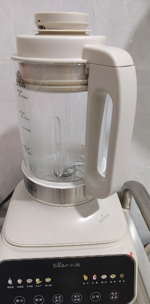 小熊(Bear)低音破壁机可拆刀洗 家用多功能小型豆浆机 热除菌清洗专用降噪智能预约低分贝PBJ-D08T1 1.5L晒单图
