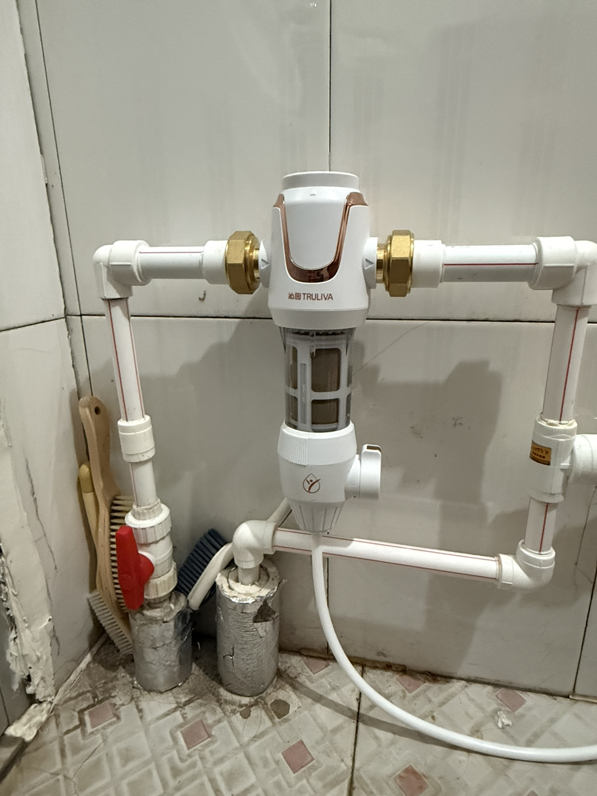 沁园家用升级款前置过滤器P-S5516 8吨/小时大流量 全屋家用净水器终身免换芯360度旋喷反冲洗晒单图