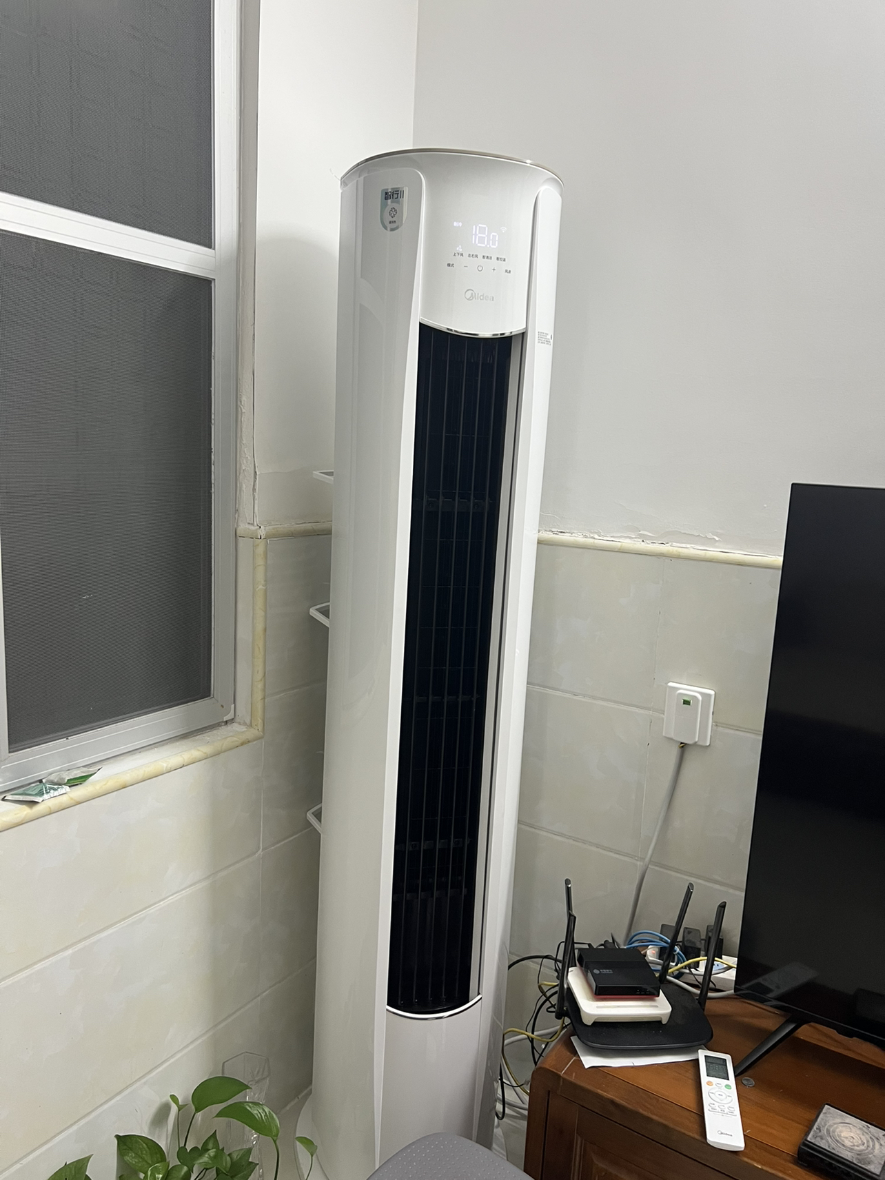 美的空调智行二代 2匹新一级能效柜机变频冷暖大风口节能省电客厅圆柜 KFR-51LW/N8YH2-1晒单图