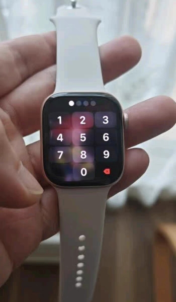 MX1J3CH/B Apple Watch S10 GPS 42 毫米银色铝金属表壳 丹宁色运动型表带-S/M晒单图