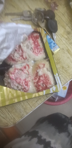 [送同款4枚]国营西区老大房榨菜鲜肉月饼生胚冷冻上海特产老字号酥皮咸味月饼8枚总共12枚晒单图