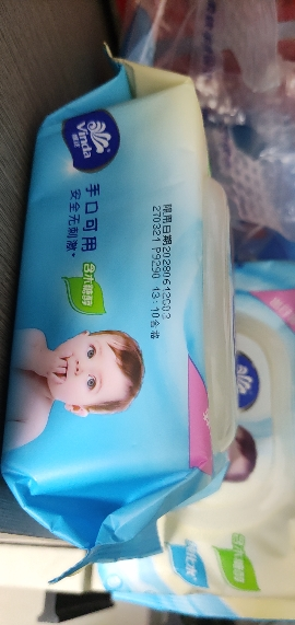 维达婴儿湿巾30片2包共60片 温和无香婴幼儿手口可用便携装儿童清洁湿纸巾晒单图