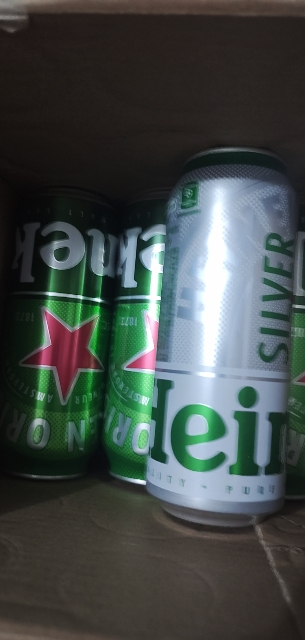 喜力啤酒(Heineken) 经典500ml*6听+星银500ml*6听 两种口味 组合装晒单图