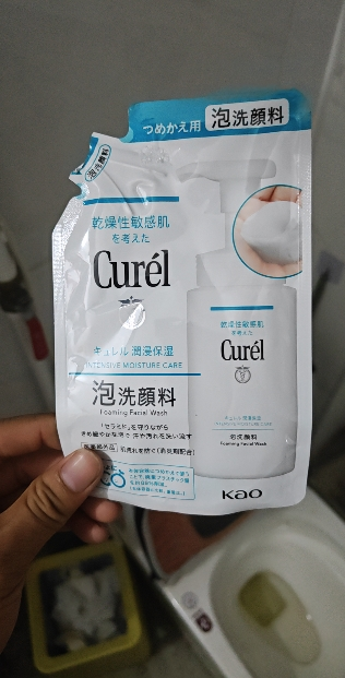 Curel珂润洁面泡沫慕斯洗面奶温和滋润保湿130ml补充装替换装晒单图