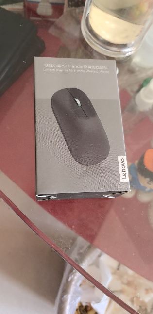 联想(Lenovo)无线鼠标小新Air Handle笔记本电脑通用办公家用超薄便携人体工学 蓝光 金属滚轮4档DPI晒单图