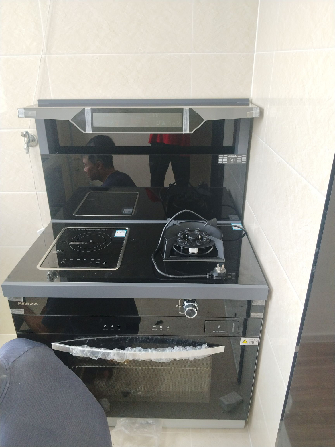 旺厨好太太 1000mm新款大尺寸集成灶 自动清洗侧吸下排式烟机一体灶油烟机燃气灶消毒柜家用烟灶消一体语音声控 天然气晒单图