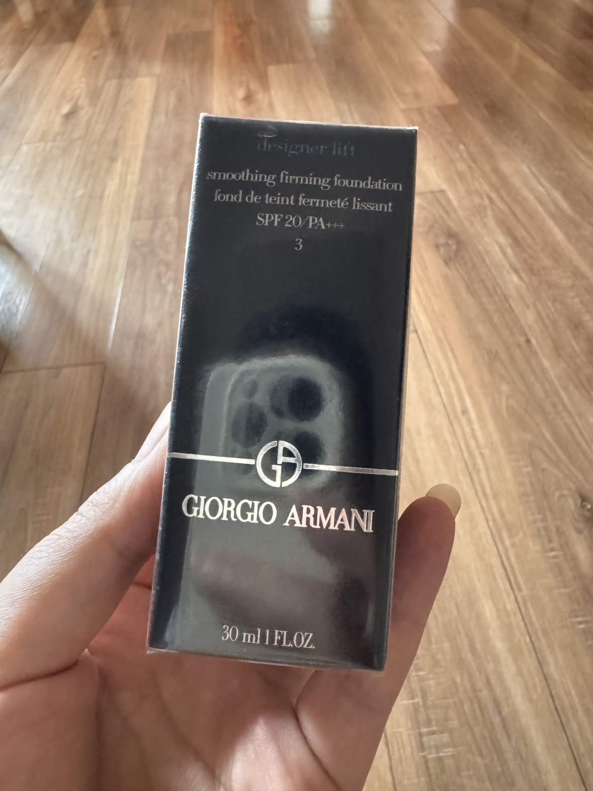 阿玛尼(ARMANI)蓝标大师粉底液30ML 无痕持妆粉底 轻薄透气 设计师造型紧颜粉底液 3#白偏黄晒单图