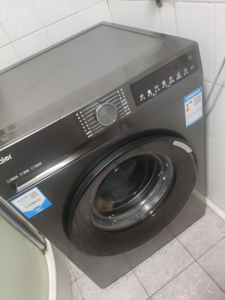 海尔洗衣机全自动10公斤大容量滚筒超薄机身平嵌家用除菌除螨智能投放39S初色系列以旧换新 10KG单洗+1.1洗净比晒单图
