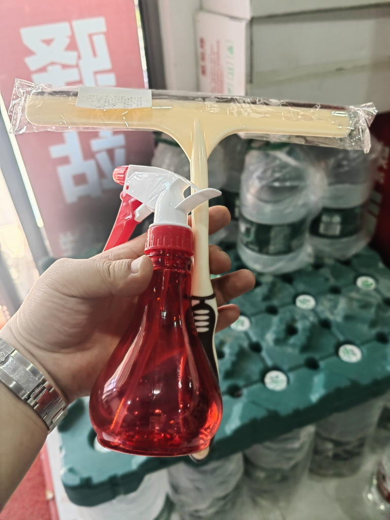 擦玻璃窗户器玻璃刷高楼清洁清洗工具家用汽车挡风玻璃刮水板 米白色 三维工匠擦玻璃器晒单图