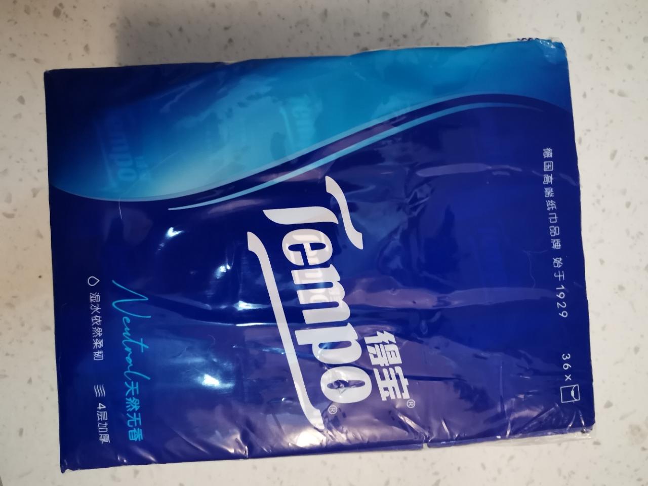 Tempo得宝经典无香迷你手帕纸7片36包纸巾 4层加厚外出迷你便携小包装无香卫生纸餐巾纸(新旧包装交替发货)晒单图