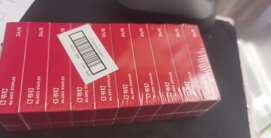得力(deli)高强度订书钉 12#订书针 1000枚/盒 10盒装 办公文具 0012晒单图