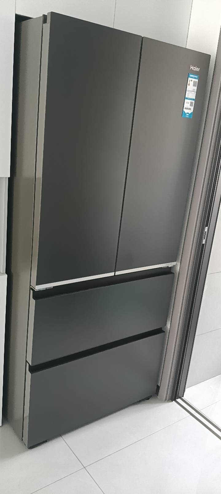 海尔(Haier)510升法式多门超薄零嵌冰箱 BCD-510WGHFD1BXZU1晒单图