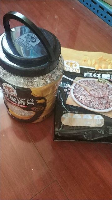穗格氏燕麦片高纤低脂黑麦片1kg全麦营养早餐冲饮健身代餐晒单图