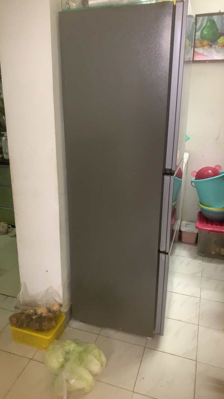 海尔(Haier)冰箱283升风冷无霜一级变频节能 三门三温区BCD-283WLHC357XM晒单图