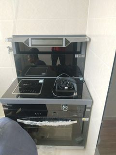 旺厨好太太 集成灶 自动清洗侧吸下排式烟机一体灶 油烟机燃气灶家用烟灶蒸烤一体集成灶 恒温置物台新款智控语音声控天然气晒单图