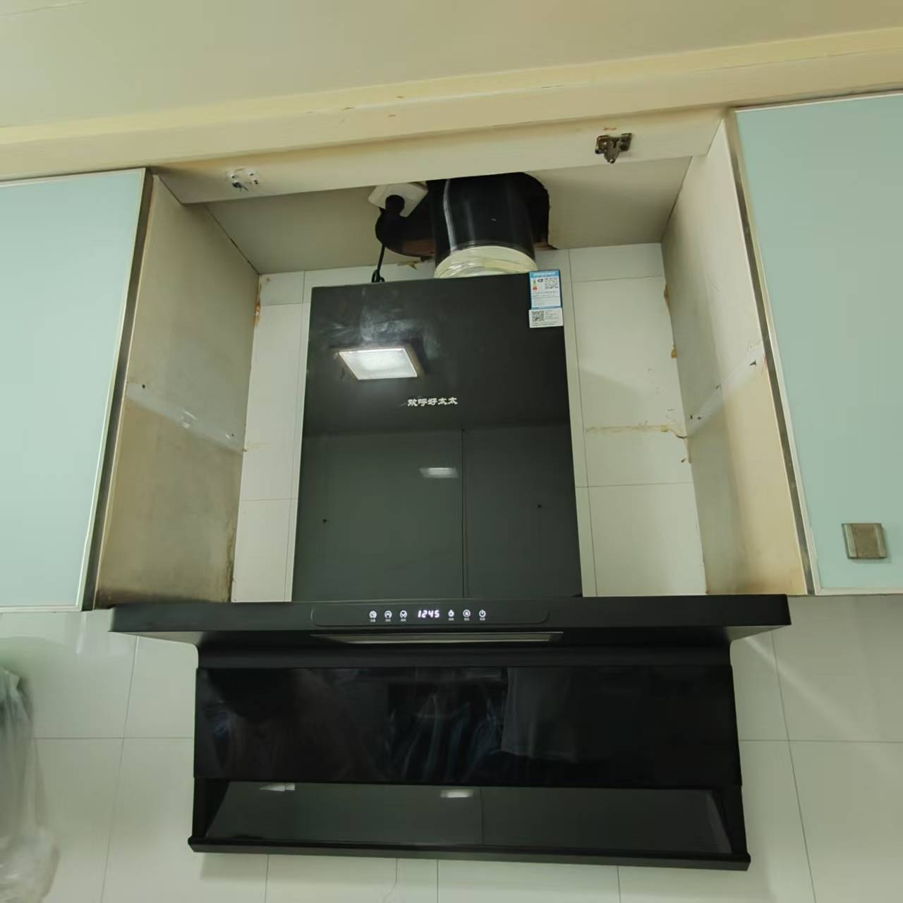 保五年]欢呼好太太[油电分离+变频电机]油烟机32m³大吸力顶侧双吸7字型油烟机厨房单机自动清洗抽油烟机单机B818-2晒单图