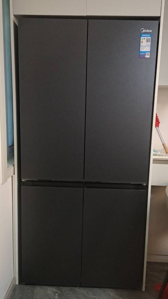 美的冰箱BCD-603WUSGPZM月光黛晒单图