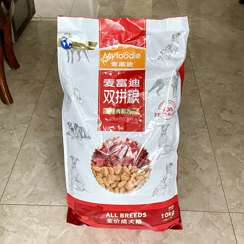 麦富迪狗粮 [牛肉双拼粮肉粒含肉量90%]泰迪贵宾法比熊博美柴犬雪纳瑞小型成犬粮 全价通用型成犬粮10kg晒单图