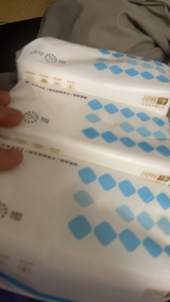 山丘QT系列家用实惠装面巾纸白色四层抽取式纸面巾-M码3包装晒单图