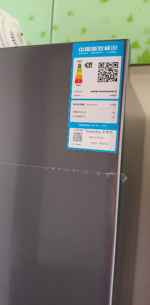 Royalstar/荣事达212升双门冰箱一级能效小两门电冰箱家用双人宿舍 风冷无霜 低噪节能省电R212F晒单图