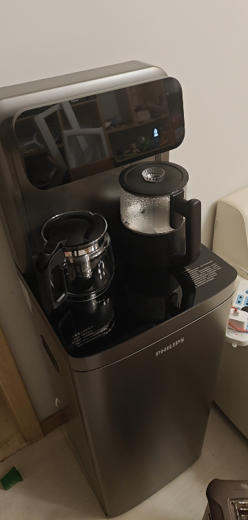 飞利浦新款茶吧机白色家用智能双出水下置水桶大屏立式饮水机晒单图