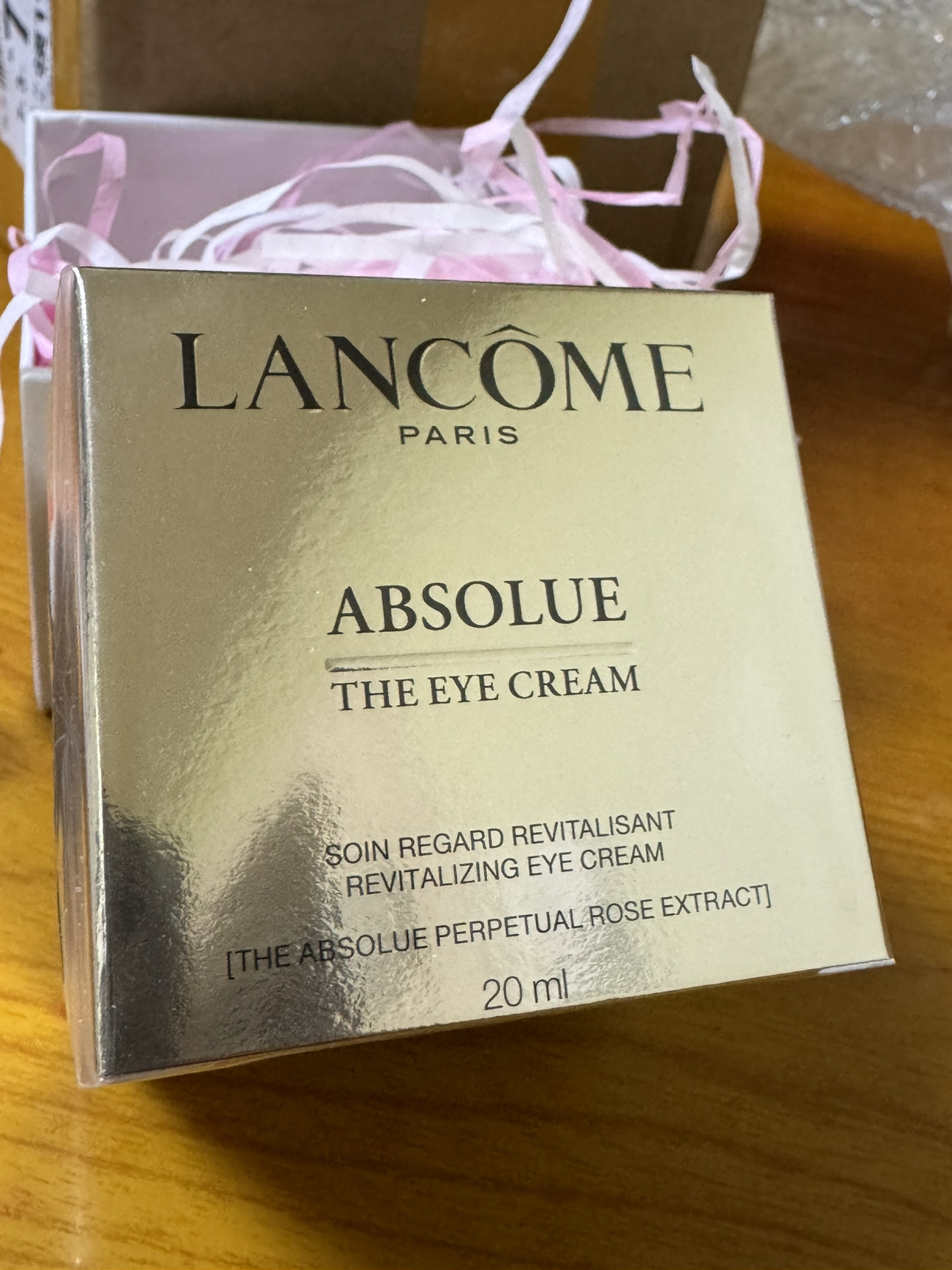 兰蔻(LANCOME)菁纯眼霜臻颜焕亮眼霜20ml 提拉紧致修护眼周肌肤淡化纹路晒单图