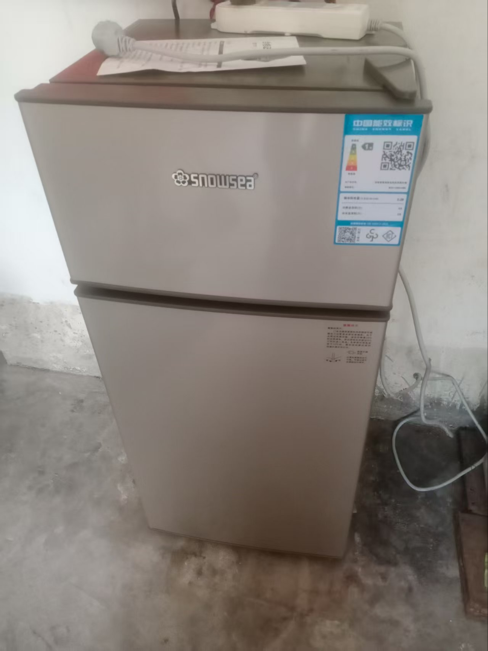 香雪海 小冰箱 家用小型双门冰箱 一级能效电冰箱 迷你小型节能冷藏冷冻 租房 宿舍冰箱 68S138E 玫瑰金晒单图