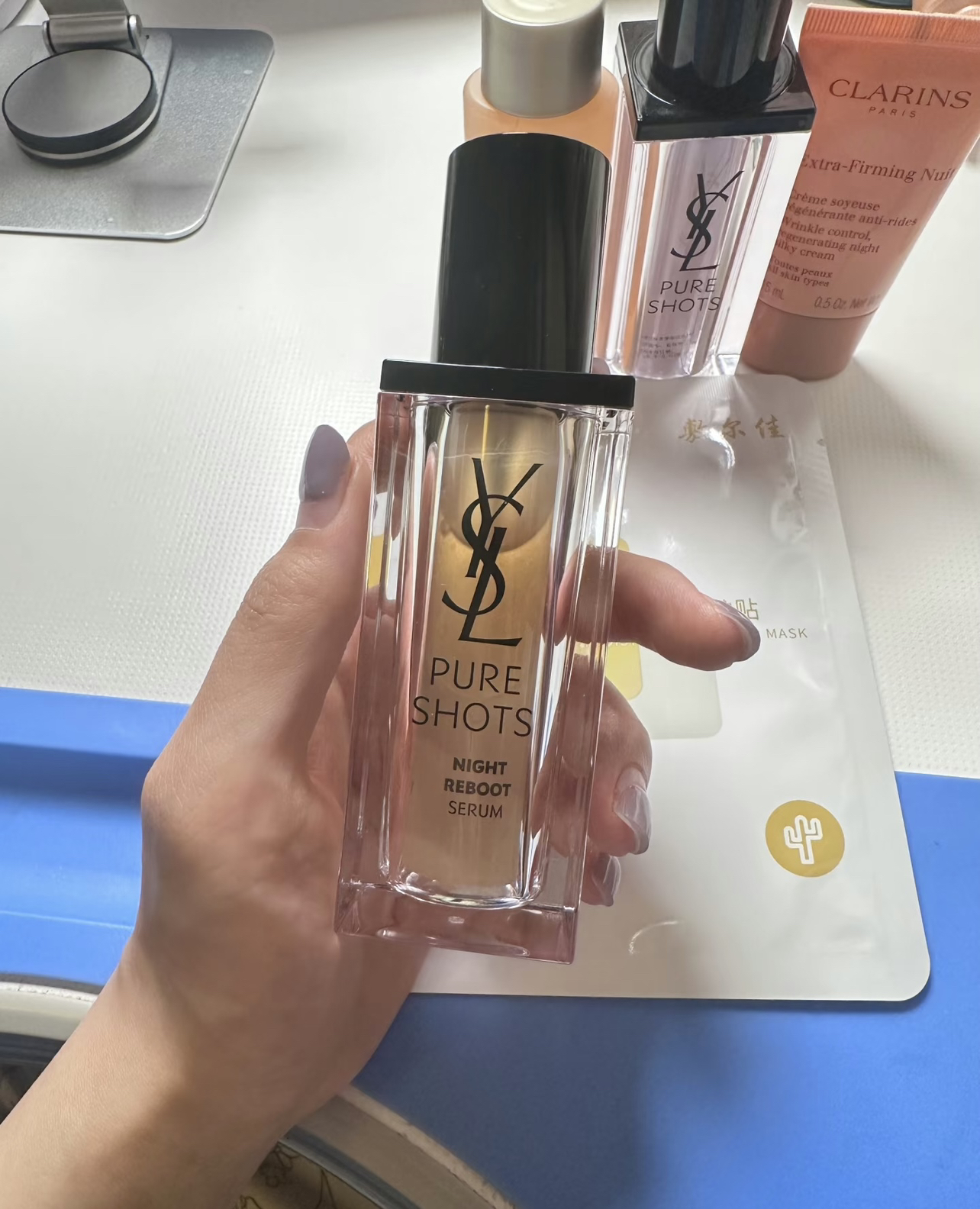 圣罗兰(YSL)夜皇后精华液50ml 夜间焕肤精华液透亮修护熬夜肌晒单图